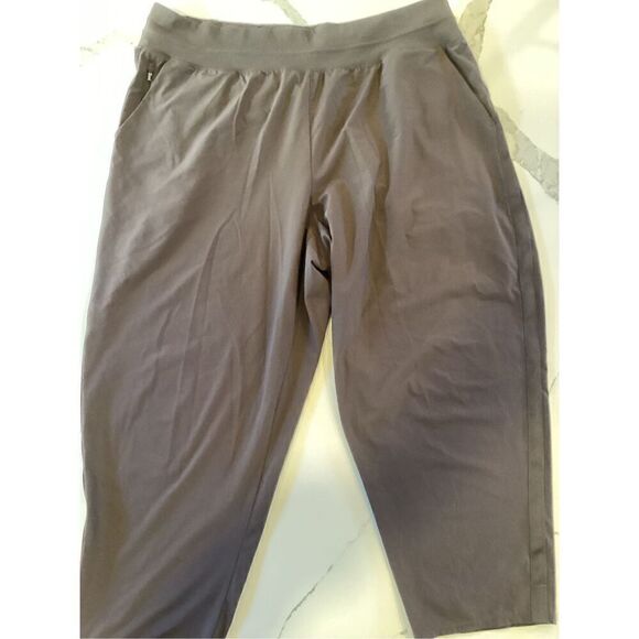 ATHLETA Nikita Slim Tapered Crop Pant Sz 20 Performance Stretch Brown - Picture 4 of 12